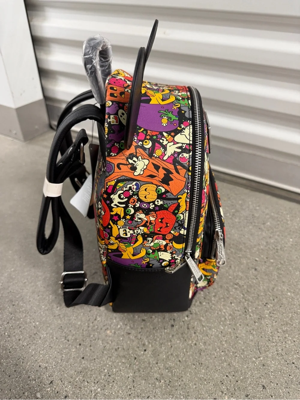 NWT Disney Mickey Mouse Allover Character Mini Backpack Mickey Ears Loungefly